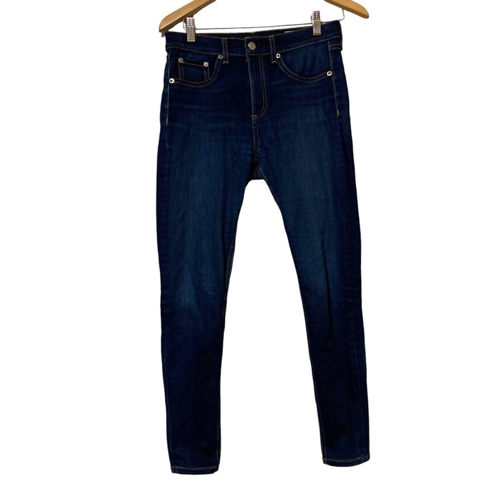 Rag and Bone Jeans Womens 27 Blue High Rise Skinny Mid‎ Rise Dark Wash